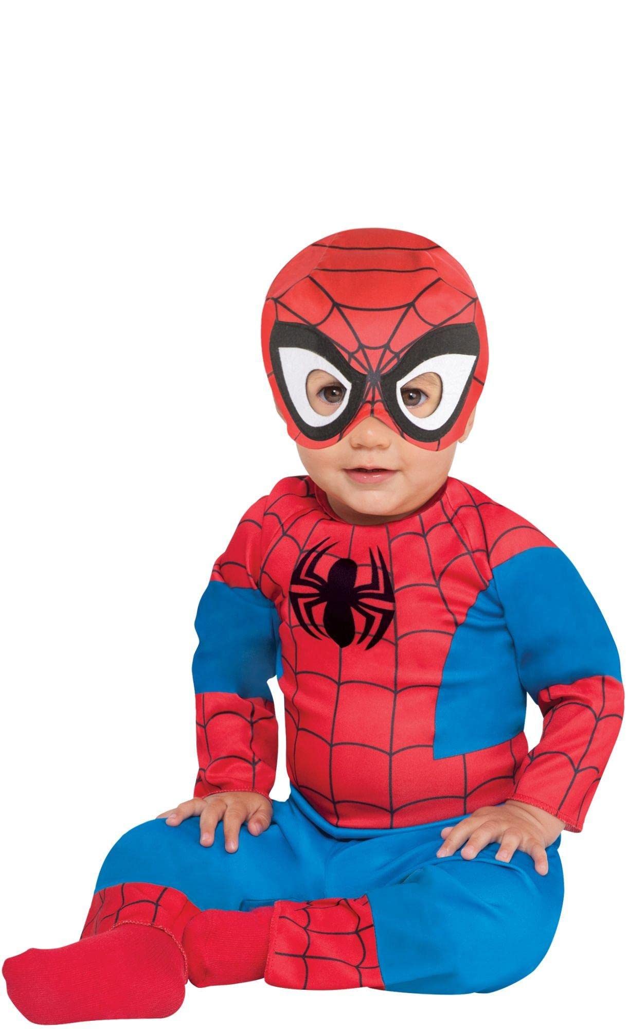 SUIT YOURSELF Spider-Man Halloween Costume for Babies, Marvel Comics - Superhero Jumpsuit with Mask | 6-12M | Halloween