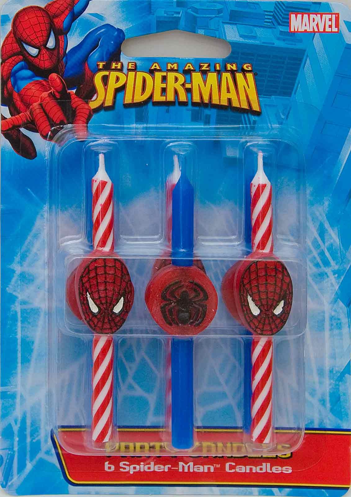 DecoPac Spider-Man Candles for Kids Birthday Party Decorations
| DecoPac Spider-Man Candles with 100% Soy Wax and Lead-